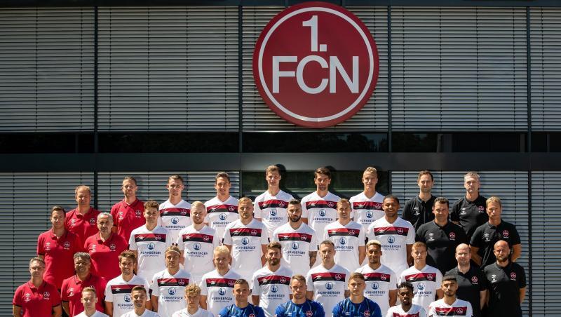 Der 1. FC Nürnberg für die Saison 2019/20 am Trainingsgelände am Valznerweiher. Foto: Daniel Karmann/Archivbild Der 1. FC Nürnberg für die Saison 2019/20 am Trainingsgelände am Valznerweiher. Foto: Daniel Karmann/Archivbild
