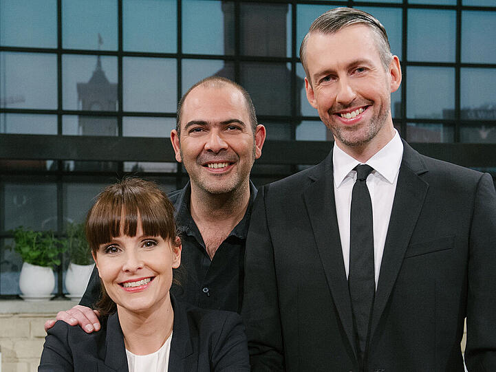 Die "Kabarett-WG": Maike Kühl, Hannes Ringlstetter und Sebastian Pufpaff (v.l.)