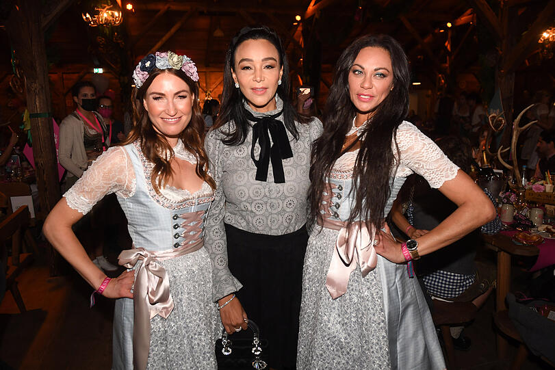 Sportlerin Denise Schindler, Verona Pooth und Lilly Becker