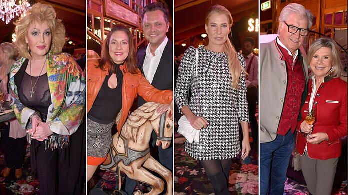 Auch ohne Schuhbeck, dafür mit Käfer, feiern die Promis die neue Teatro-Premiere im Spiegelzelt.