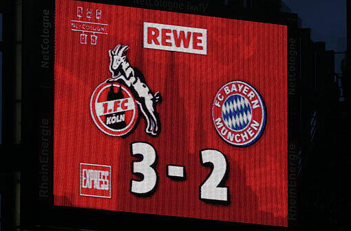 Am 21. Spieltag folgte dann erneut ein Rückschlag. Eine 2:0-Führung (Gomez, Altintop) konnte der Rekordmeister nicht nach Hause bringen - Die "Geißböcke", allen voran Milivoja Novakovic, drehten das Spiel zu ihren Gunsten und verließen den Rasen am Ende als Sieger.