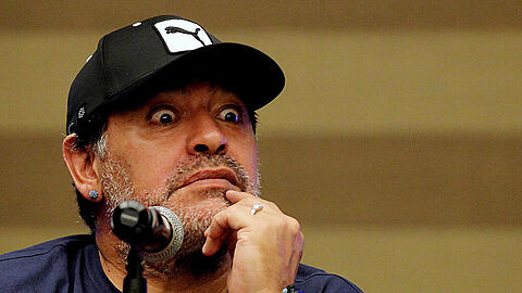 Breitseite gegen Blatter und Platini: Diego Maradona.