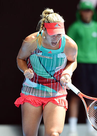 Emotion und Kampf pur: Bilder vom packenden Halbfinale von Angelique Kerber gegen Johanna Konta