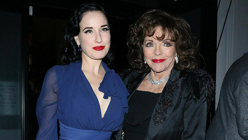 Ein normaler Mittwochabend in Los Angeles: Dita von Teese und Joan Collins Ein normaler Mittwochabend in Los Angeles: Dita von Teese und Joan Collins