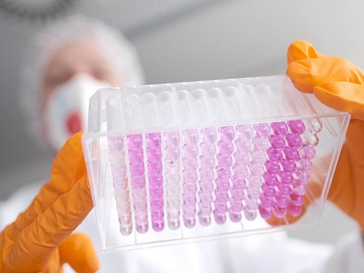 Eine Virologin testet Proben auf das Coronavirus. Foto: Peter Steffen/dpa/Symbolbild