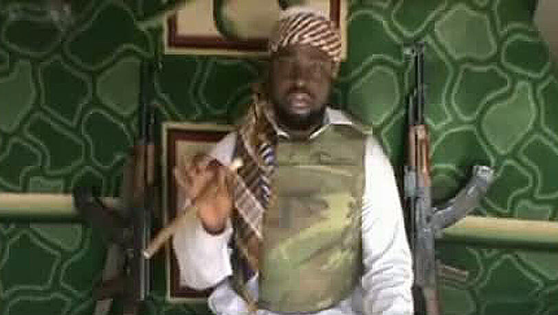 Der Boko-Haram-Chef Abubakar Shekau in einem Video. Der Boko-Haram-Chef Abubakar Shekau in einem Video.