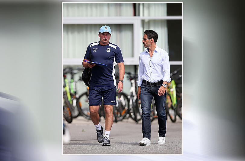 Starkes Duo für 1860: Trainer Runjaic (l.) und Sportchef Eichin.