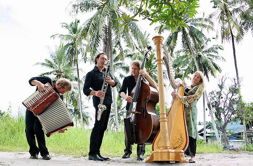 Das Ensemble Quadro Nuevo. Foto Münchenmusik