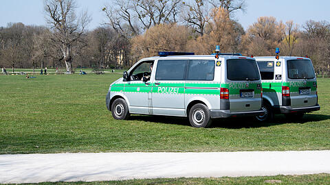 Die Mädchen haben bei einer Polizeistreife im Englischen Garten Hilfe gesucht. (Archivbild)