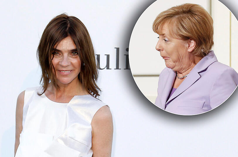 Für Carine Roitfelds Geschmack trägt Kanzlerin Angela Merkel zu viel Farbe.