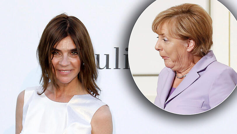 Für Carine Roitfelds Geschmack trägt Kanzlerin Angela Merkel zu viel Farbe. Für Carine Roitfelds Geschmack trägt Kanzlerin Angela Merkel zu viel Farbe.