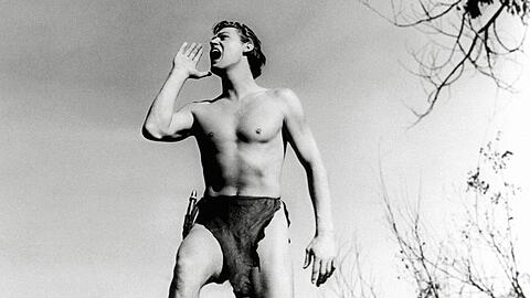 Johnny Weissmuller in einer "Tarzan"-Verfilmung.