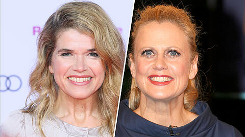 Anke Engelke (l.) und Barbara Schöneberger sollen gemeinsam vor der Kamera stehen.