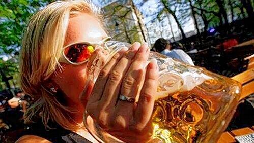 Idylle im Biergarten Idylle im Biergarten