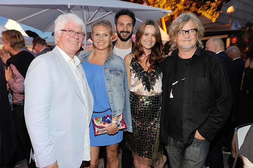 Thomas Stein, Magdalena Brzeska mit Freund Roland Klein, Martin Krug und Freundin Martina Nicia