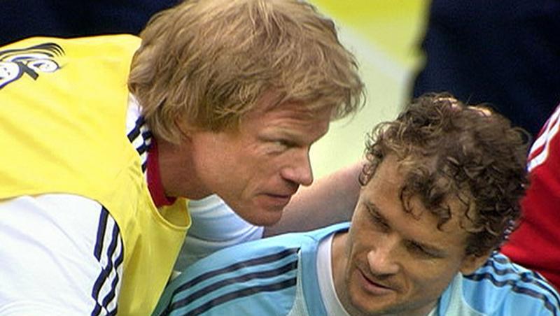 Jens Lehmann, 2006, direkt vor dem Elfmeterschießen gegen Argentinien Jens Lehmann, 2006, direkt vor dem Elfmeterschießen gegen Argentinien
