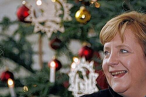 Jauchzet, frohlocket: Bundeskanzlerin Angela Merkel darf sich heuer über einen Christbaum aus Oberfranken freuen.