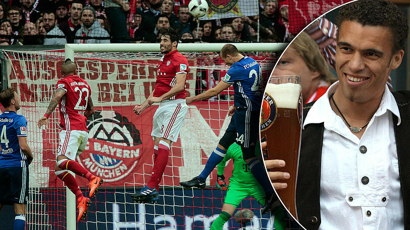 Nicht immer fehlerfrei: Die Bayern-Abwehr, hier beim Liga-Spiel gegen Schalke 04 (1:1). Rechts: Valérien Ismael während seiner Bayern-Zeit.