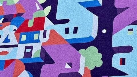 Das Mural ganz nah.