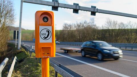 Notrufs&auml;ulen an Autobahnen werden immer seltener genutzt. (Archivbild)