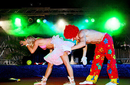 Das Clown-Duo "Erotic Circus".