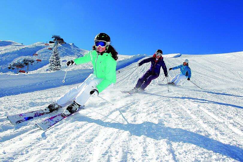 Viel Spaß im Schnee verheißt die Salzburger Sportwelt.