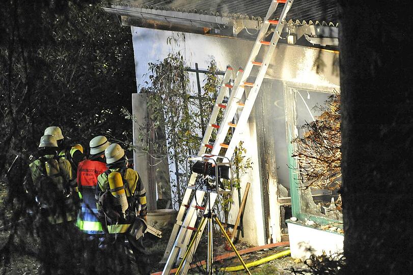 Dieses Wohnhaus wurde bei einem Brand in St. Emmeram nahezu zerstört.