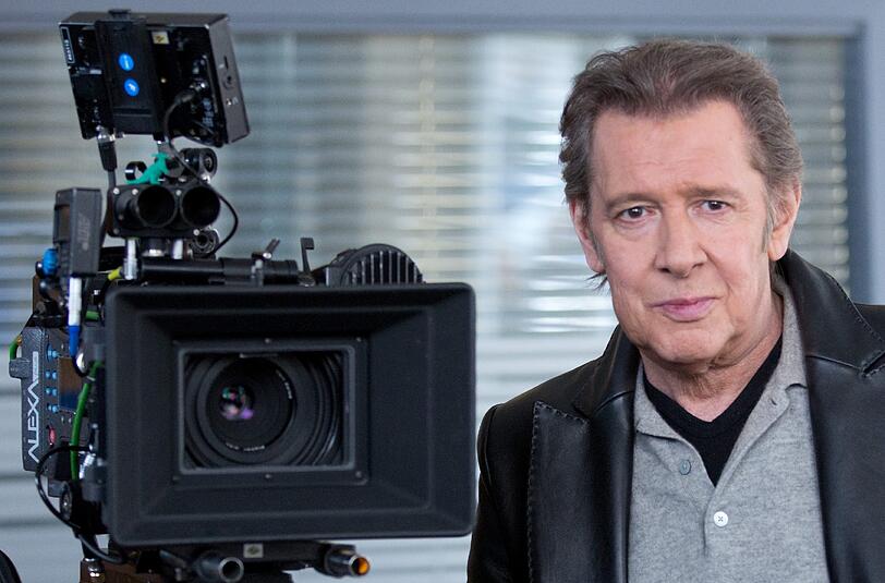 Jan Fedder bei den Dreharbeiten zu seiner Kultserie "Großstadtrevier"