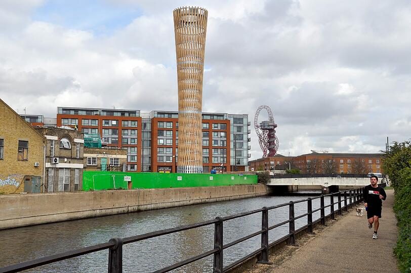 Blick auf das Projekt der Firma Inter Ikea am Three Mills Wall River in London. Auch in Deutschland will die Schwester des schwedischen Möbelhauses Immobilien bauen.