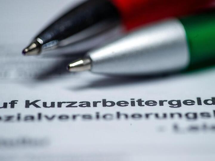 Ein Antragsformular für Kurzarbeitergeld.