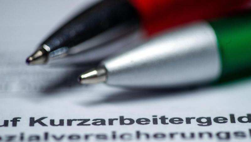 Ein Antragsformular für Kurzarbeitergeld.
