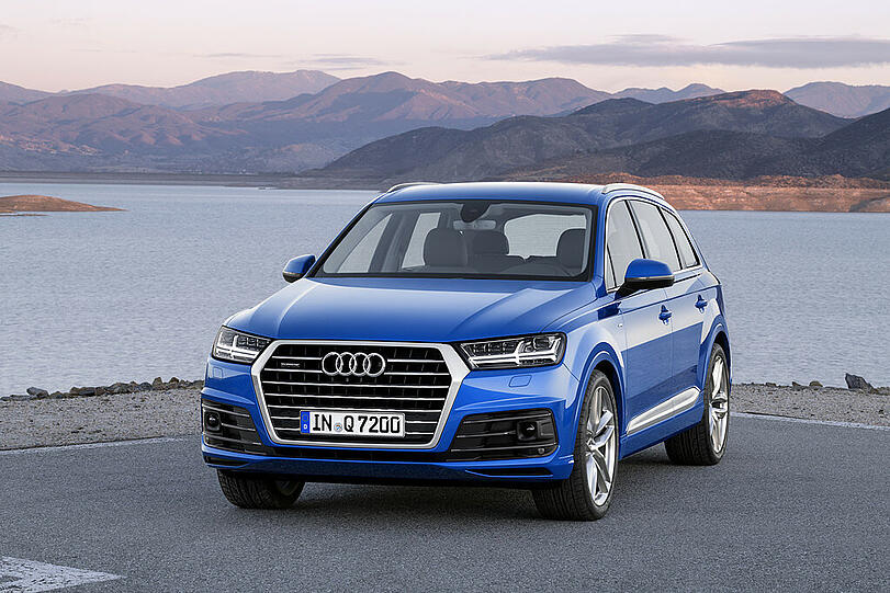 Der neue Audi Q7 schaut ein wenig dynamischer aus - und hast deutlich abgenommen.