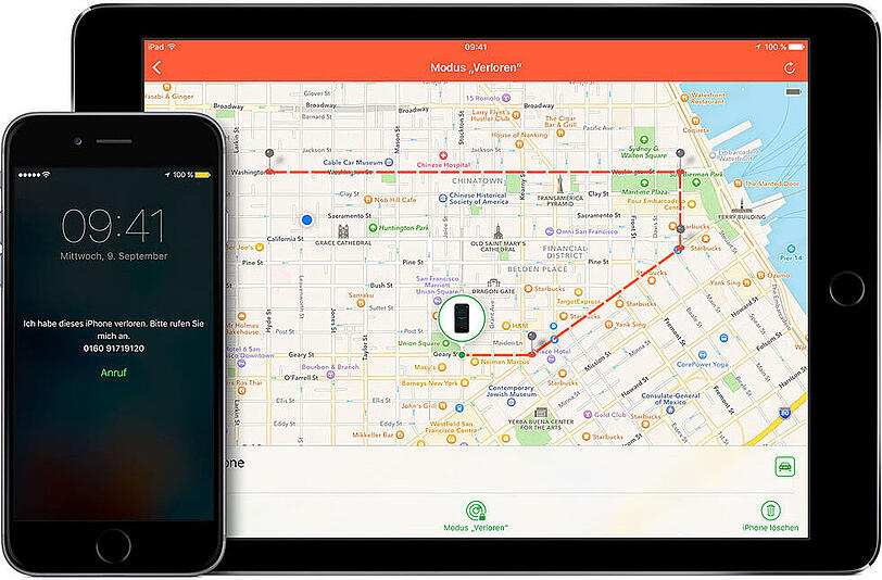 Find my iPad: Dank dieser Funktion konnte der Israeli seinen Rucksack lokalisieren.