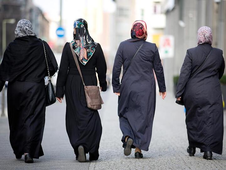 Muslimische Frauen in Berlin-Kreuzberg.