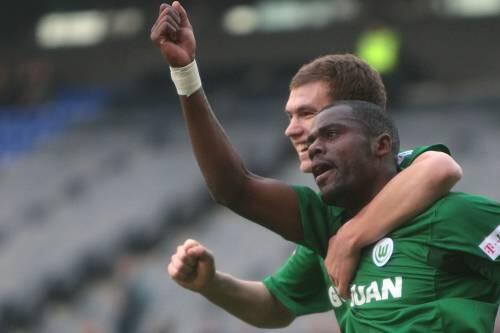 15 der 18 Rückrundentreffer des VfL Wolfsburg gehen auf ihr Konto: der Bosnier Edin Dzeko und der Brasilianer Grafite (vorne).