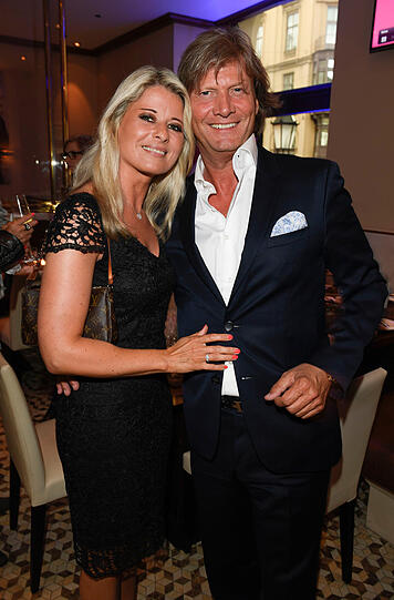 Christian Marek und Freundin Tanja Helgert bei der Party zum "Tag und Nacht der 1000PS"-Event im Hotel Vier Jahreszeiten Kempinski.