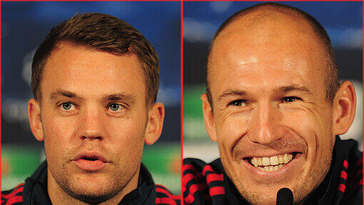 Manuel Neuer und Arjen Robben sind unter den Top 3 bei der Wahl zu Europas Fußballer des Jahres. Manuel Neuer und Arjen Robben sind unter den Top 3 bei der Wahl zu Europas Fußballer des Jahres.