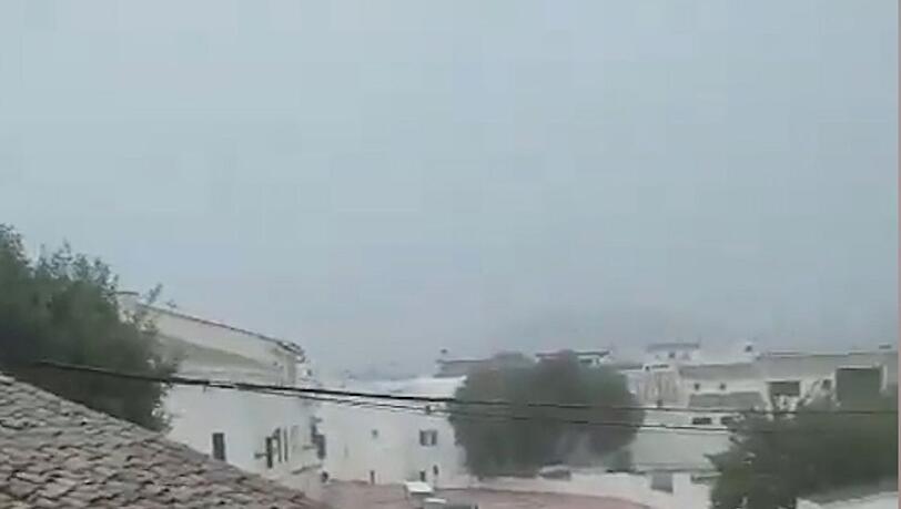 Menorca wurde von den heftigen Unwettern über dem östlichen Mittelmeer am heftigsten getroffen.