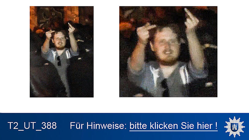 Nach diesen Personen wird öffentlich gefahndet. Die Polizei in Hamburg wird erreicht unter 040/4286-76543.
