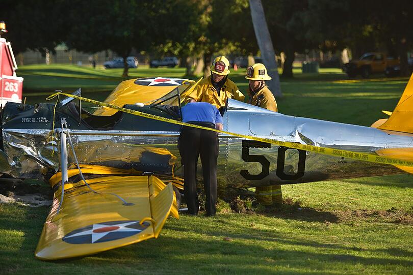 Harrison Ford ist bei seinem Flugzeugabsturz auf einem kalifornischen Golfplatz verletzt worden.