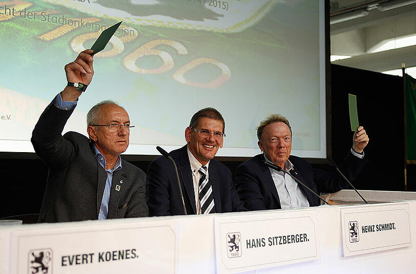 Vizepräsidenten Hans Sitzberger, Heinz Schmidt und Präsident Peter Cassalette