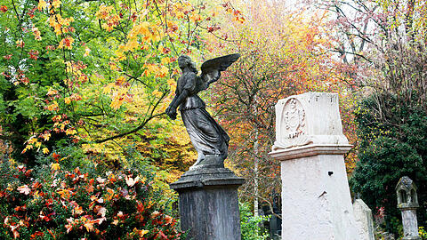 esonders jetzt im Herbst mit seinen farbenprächtigen Blättern ist der Alte Südfriedhof einen &ndash; gerne auch ausgedehnten &ndash; Spaziergang wert.