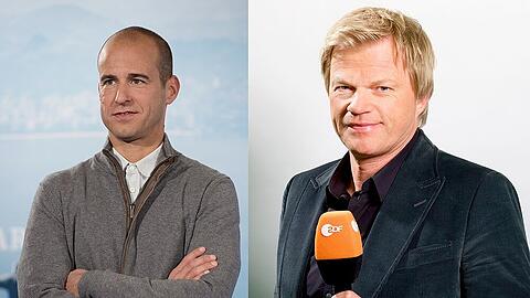 Der Techniker und der Titan: Mehmet Scholl (li.) und Oliver Kahn sind im TV fast wie einst auf dem Platz