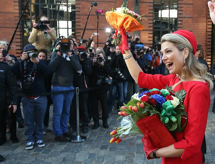 Königin Máxima und König Willem-Alexander der Niederlande bei ihrem Besuch in Hamburg
