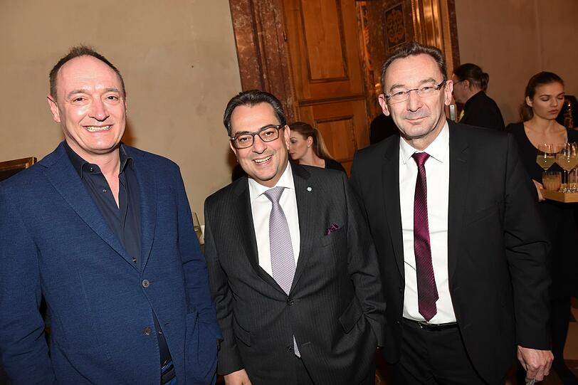 Max Conze (CEO ProSiebenSat1 Media), Stavros Kostantinidis (Karstadt Warenhaus GmbH), Dr. Johann Schachtner (Wirtschaftsbeirat der Union e.V.)