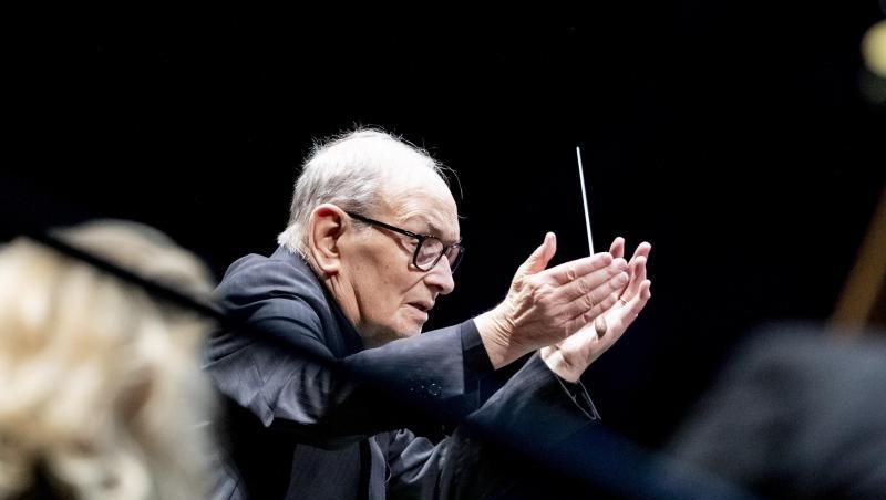 Komponist Ennio Morricone bei seiner "The Farewell Tour" 2019 in Berlin. Komponist Ennio Morricone bei seiner "The Farewell Tour" 2019 in Berlin.