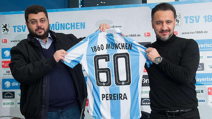 "Meine Idee von Fußball hat nichts damit zu tun, wie hier gespielt wird", sagt Trainer Vitor Pereira (rechts) über den 1860. Links Investor Hasan Ismaik. "Meine Idee von Fußball hat nichts damit zu tun, wie hier gespielt wird", sagt Trainer Vitor Pereira (rechts) über den 1860. Links Investor Hasan Ismaik.