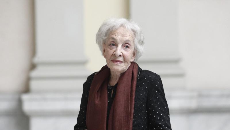 Ida Vitale, Dichterin aus Uruguay und Gewinnerin des Cervantes-Preis, in der spanischen Nationalbibliothek in Madrid. Ida Vitale, Dichterin aus Uruguay und Gewinnerin des Cervantes-Preis, in der spanischen Nationalbibliothek in Madrid.