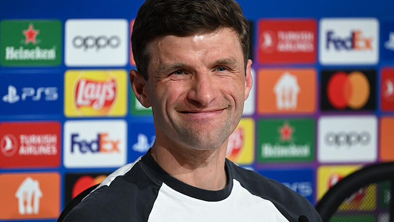 Vor dem letzten Spiel stichelt Thomas Müller vom FC Bayern gegen Dortmund. (Archiv) Vor dem letzten Spiel stichelt Thomas Müller vom FC Bayern gegen Dortmund. (Archiv)