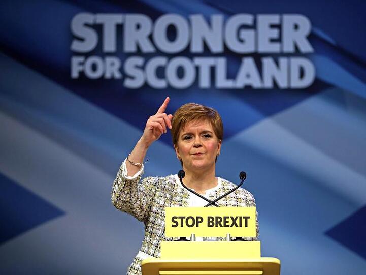 Nicola Sturgeon, Schottlands Premierministerin und SNP-Vorsitzende, Ende November in Glasgow.